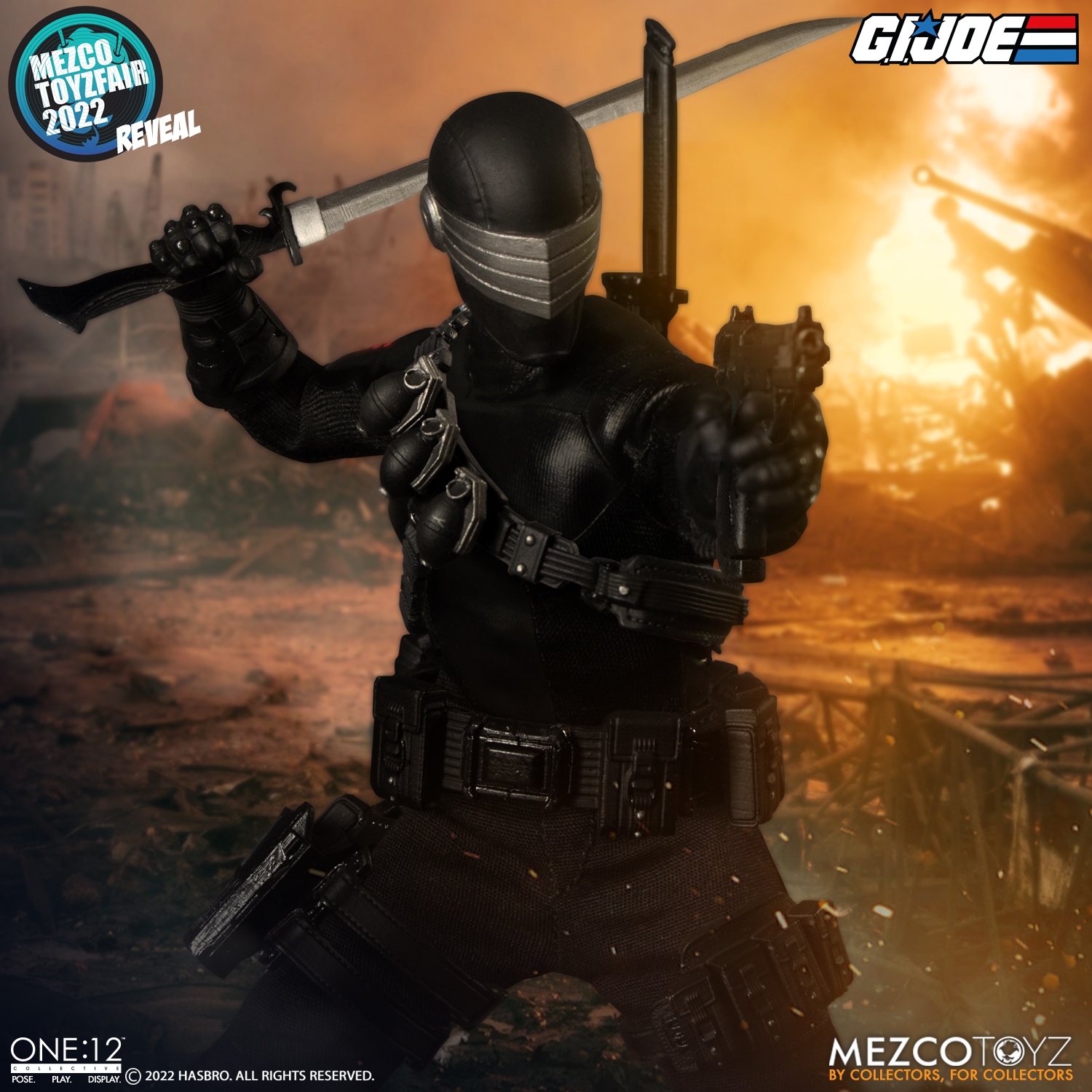 You are currently viewing Mezco Toyz G.I. Joe One:12 Collective Snake Eyes