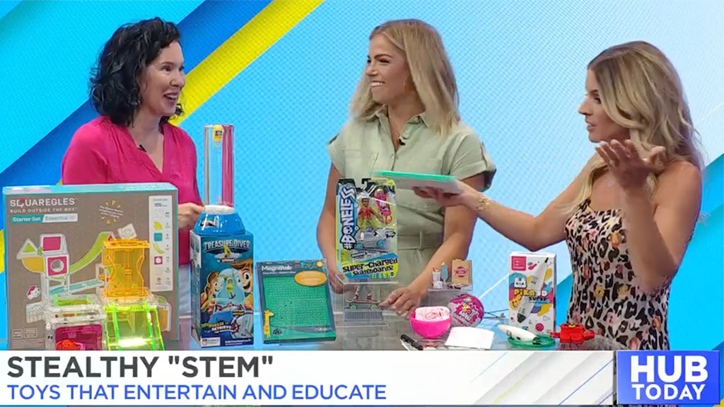 You are currently viewing Stealthy STEM Toys on NBC Boston’s The Hub As we speak