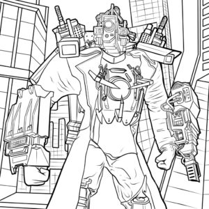 Read more about the article 6 Skibbidi rest room coloring pages