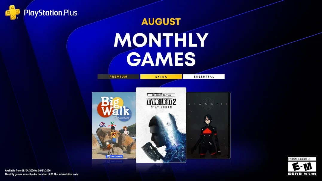 You are currently viewing PlayStation Plus August 2026 Lineup Brings Dying Mild 2, Huge Stroll and Signalis